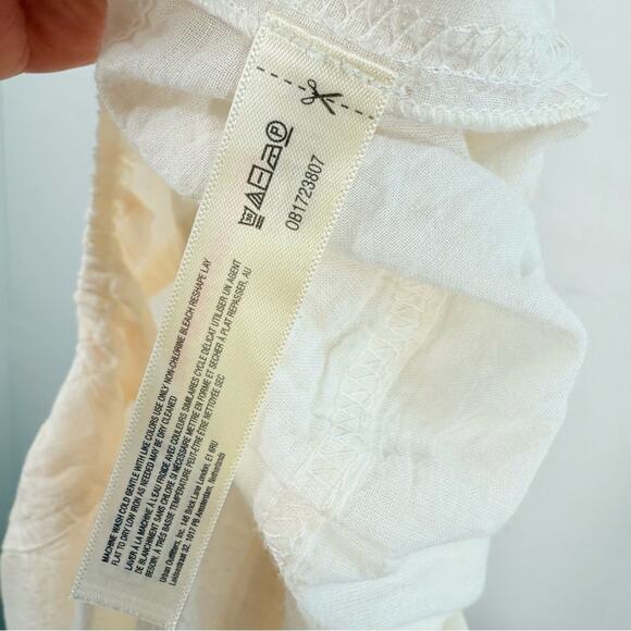 Free People Intimately Cream Lightweight Semisheer Wide Leg Lounge Pants Medium - Picture 13 of 14